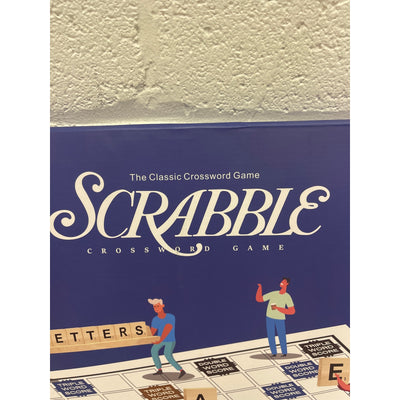 Scrabble Crossword Board Game Classic Original Wooden Tiles Racks 2-4 Player