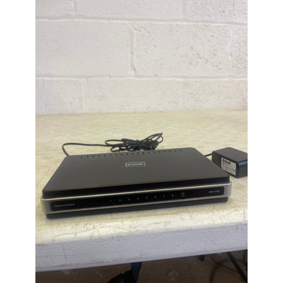 D-Link Ethernet Switch, 8 Ports, 120V, 60Hz, DES-1108