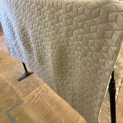 Queen Comforter, Reversible Plush Blanket w Diamond Stitching Design Gray, White