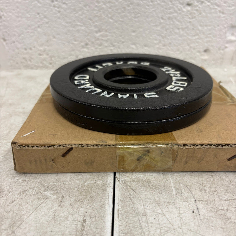 SET OF 2 - 2.5 lbs Weight Plates with 2" Bar Diameter, Weight Lifting Training