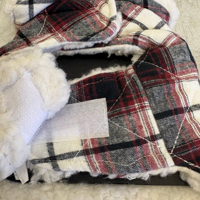 UGG for Pet Oakland Dog Coat, Dog / Cat 6-8" Collar, Red Plaid - Xtra Small