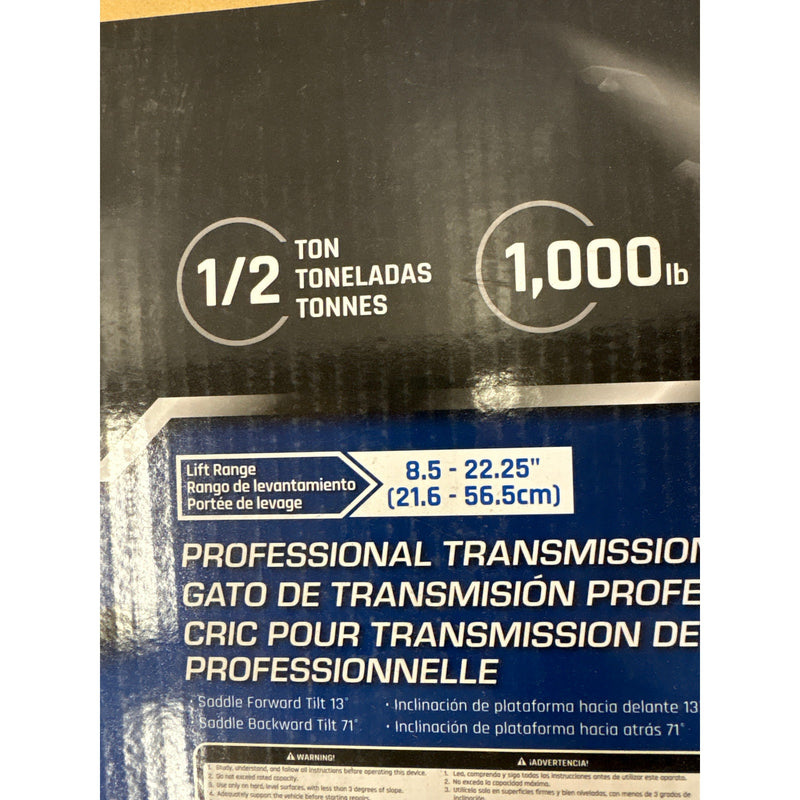 DieHard Hydraulic Transmission Jack, 1/2 Ton Cap, Clearance 8.50" to 22.25"