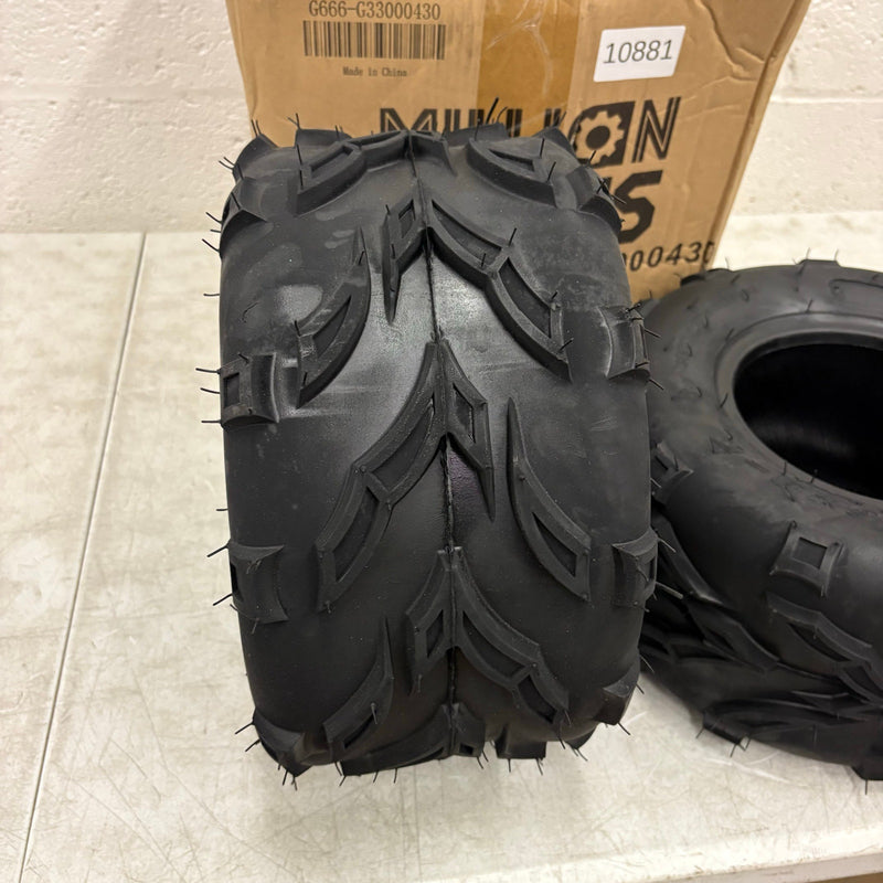 2-PACK Million Parts 16x8-7 ATV Tires Go-Kart Mini Bike Tires 4Ply Tubeless