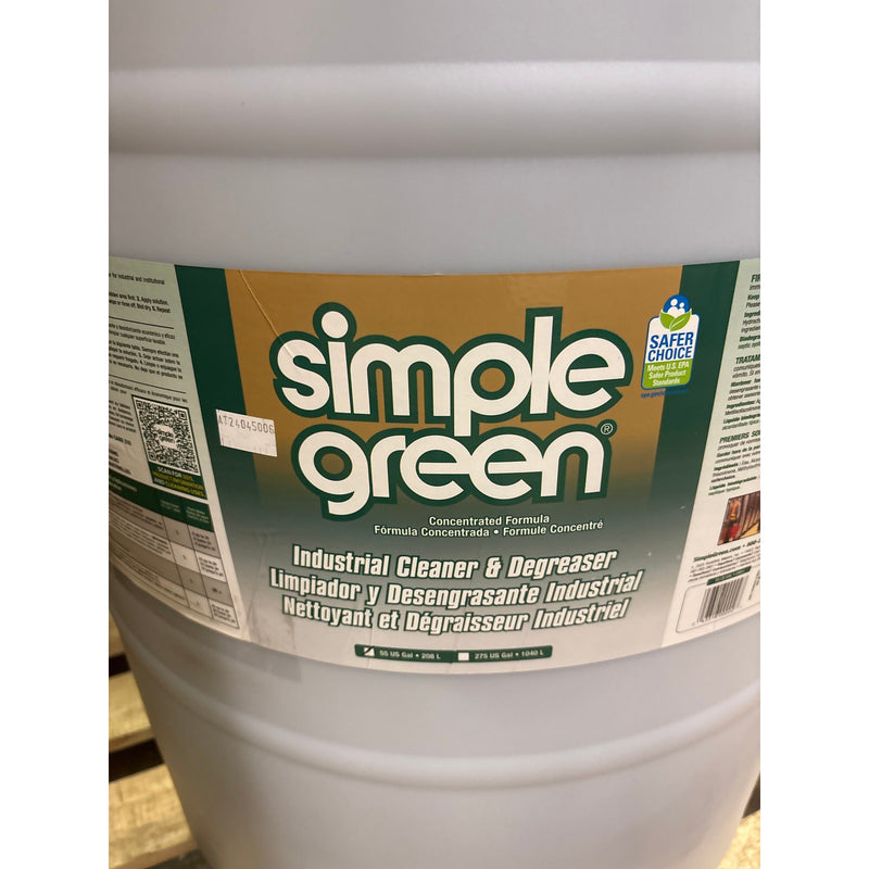 Simple Green Industrial Cleaner & Degreaser, Concentrated, 55 gal Drum 13008