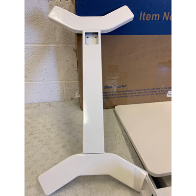FLEXISPOT Medical Adjustable Overbed Bedside Table w Hidden Casters 32" x 18"