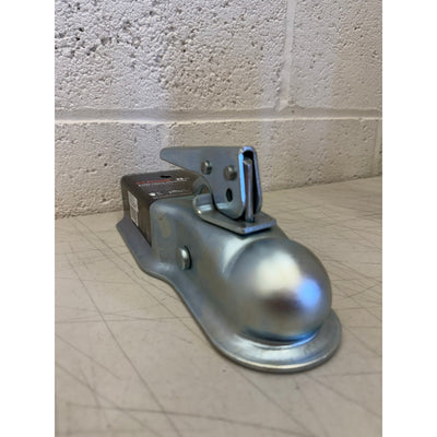 CURT 2" Straight-Tongue Coupler with Posi-Lock (3" Channel, 3,500 lbs, Zinc)