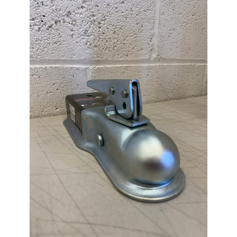 CURT 2" Straight-Tongue Coupler with Posi-Lock (3" Channel, 3,500 lbs, Zinc)