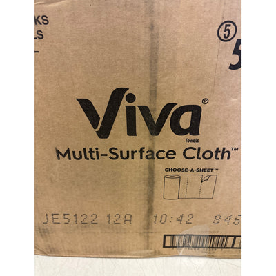 Viva Multi-Surface Cloth Paper Towels, 24 Double Rolls, 110 Sheets Per Roll