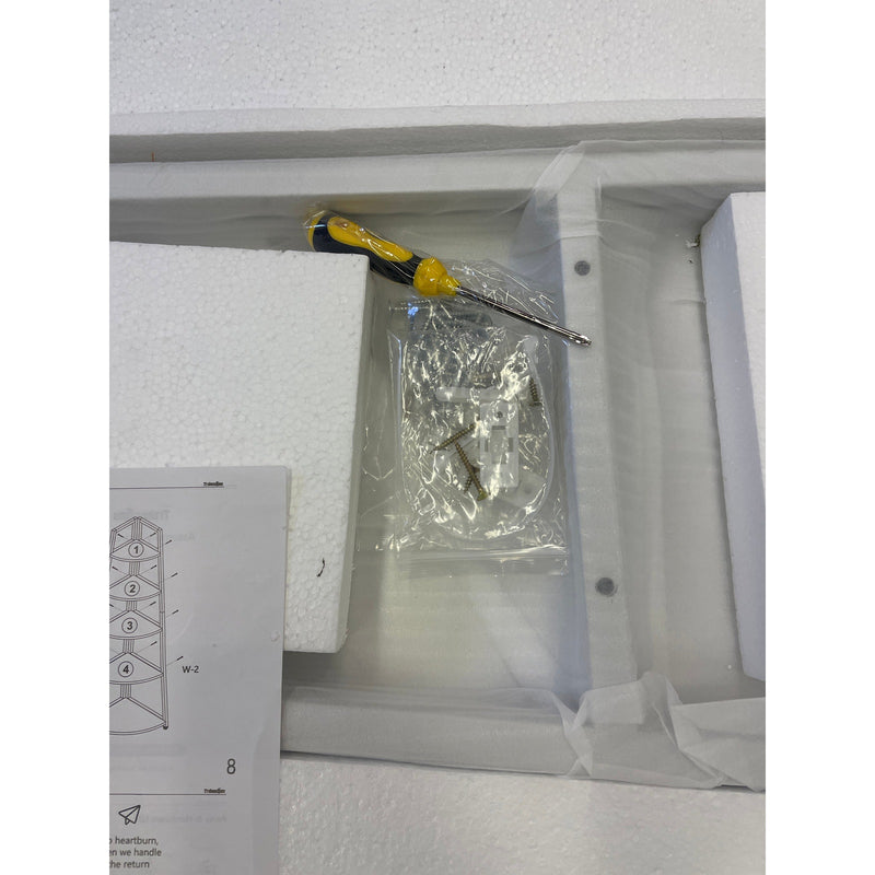 Tribesigns 5-Tier Corner Shelves 70" Tall Corner Ladder Shelf Bookshelf White