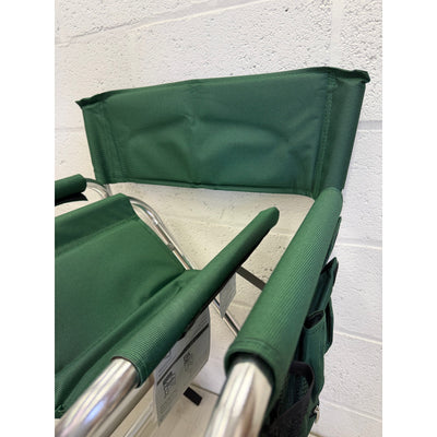 Oniva Picnic Time Fordable Sports Chair with Side Table & Cup Holders, Green