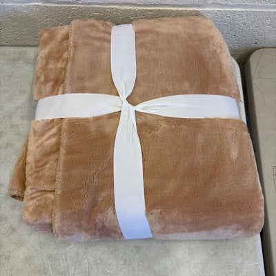 UGG Throw Blanket 50 x 70 Inches Whitecap Plush Flannel Oversized  - Rose Pink