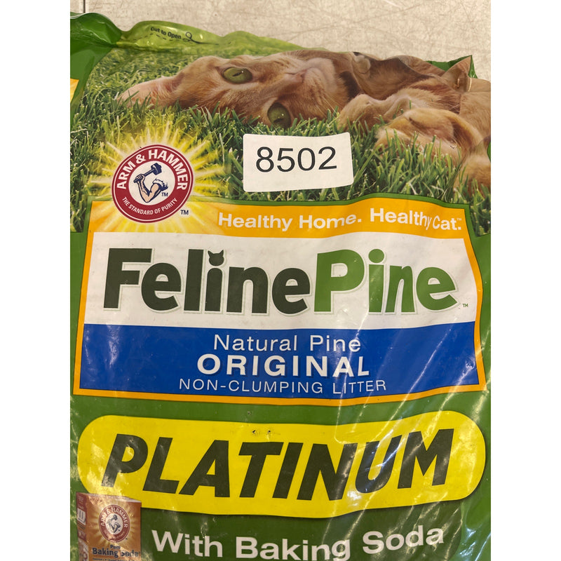 Feline Pine Platinum Non-Clumping Cat Litter Lightweight Unscented - 18lb.