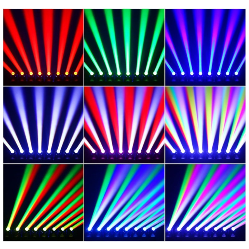 PACK-OF-2 U`King 40W LED Moving Head Light RGBW Beam Lights DMX Sound Activated
