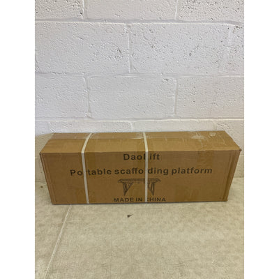 DaoLift 62.99"x9.84" Carbon Steel Scaffolding Platform CAP 660 LBS 32-50" H