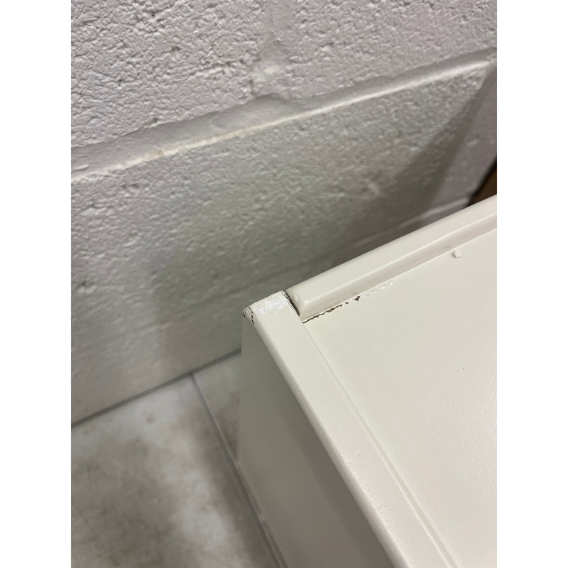 KASLANDI Solid Wood Nightstand with Legs, 2 Drawers & 2 Tier Shelf - Beige READ