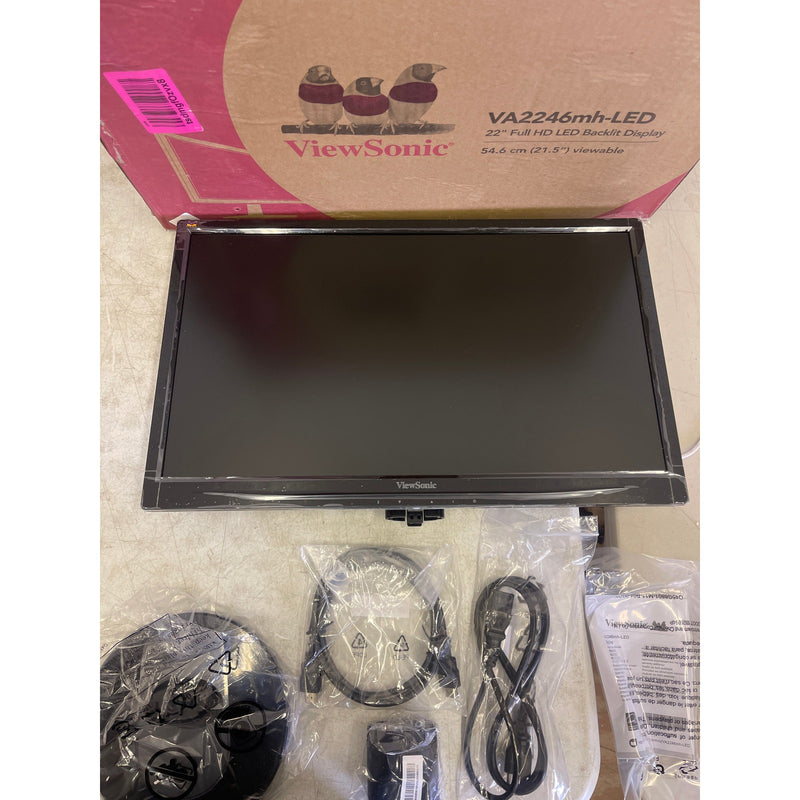 ViewSonic VA2246MH-LED 22 Inch Full HD 1080p LED Monitor w HDMI & VGA - Black
