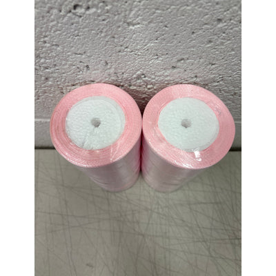 Pack-of-10 Rolls Pink Satin Ribbon 1-1/2" x 25 Yards Each Polyester Fabric/Roll
