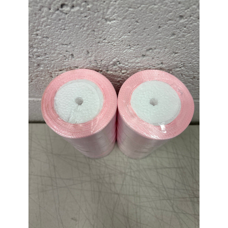 Pack-of-10 Rolls Pink Satin Ribbon 1-1/2" x 25 Yards Each Polyester Fabric/Roll