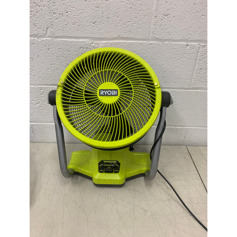 RYOBI ONE+  Misting Air Cannon Fan 18V Cordless Hybrid WHISPER, SEE DETAILS