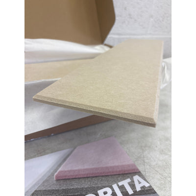 DECORITA Shiplap Felt Wall Panels 23-SqFt Interior Wall Decor, Light Camel 24pcs