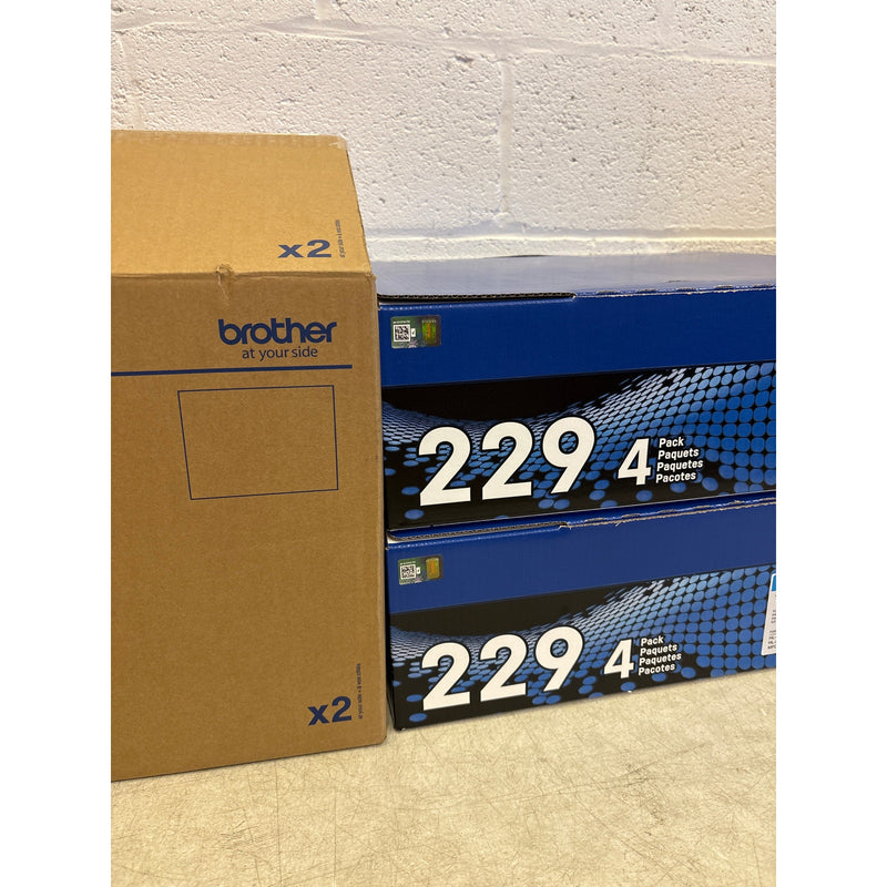 SET-OF-2 Brother Printer Toner Cartridges Black Cyan Magenta Yellow TN2294PK