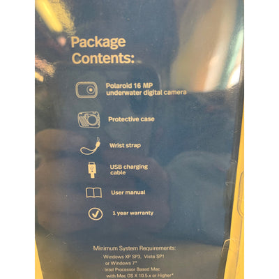 BRAND NEW Polaroid 16MP Waterproof Camera Freeze, Dust, and Shock Proof