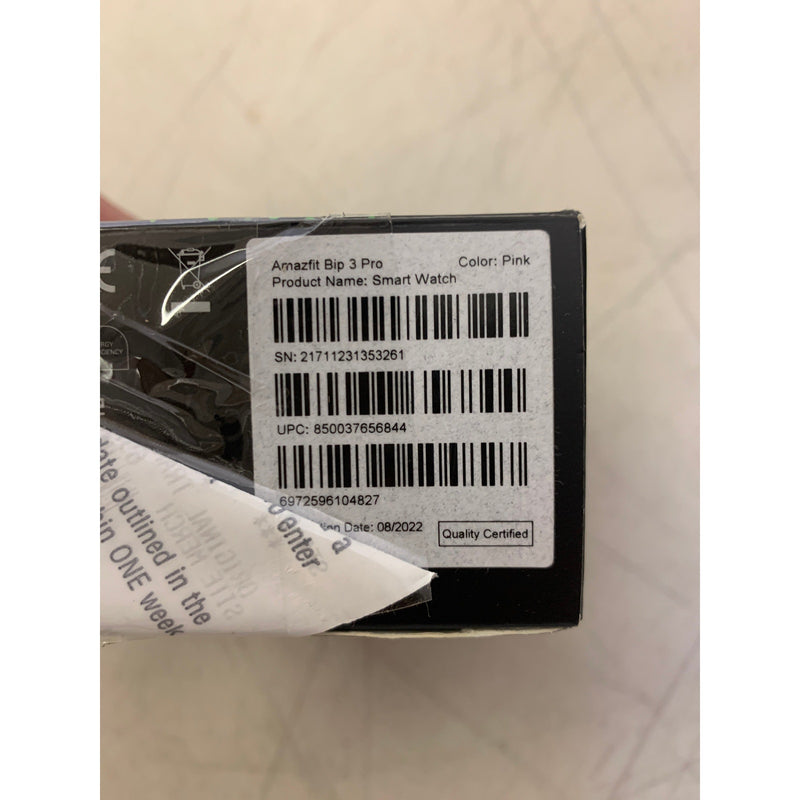 Amazfit Bip 3 Pro Smart Watch for Women, GPS, Fitness Tracker, Pink