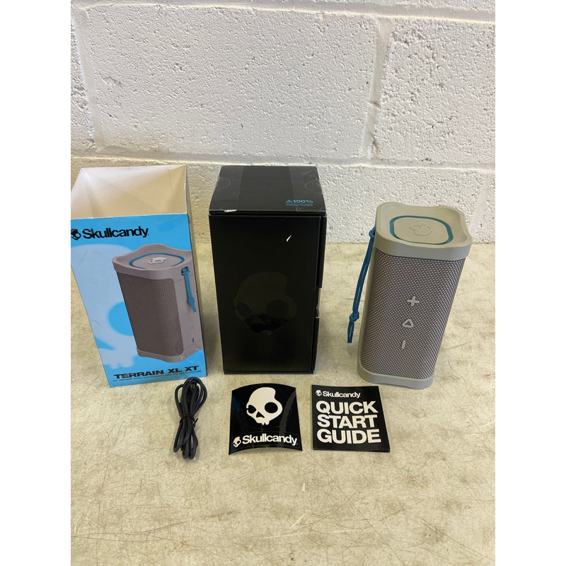 Skullcandy Terrain Large XT Compact Tough Wireless Speaker, Light Grey 10 Hours