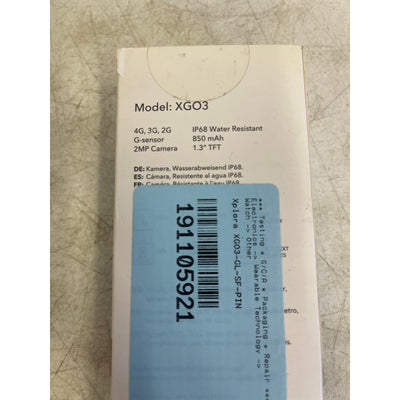 Xplora XGO3 Kids Smart Watch Cell Phone GPS Tracker - Black, Watch Only