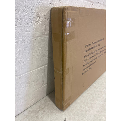 Quukka Jigsaw Puzzle Board with Drawers Adjustable Height Spinning Bottom Black