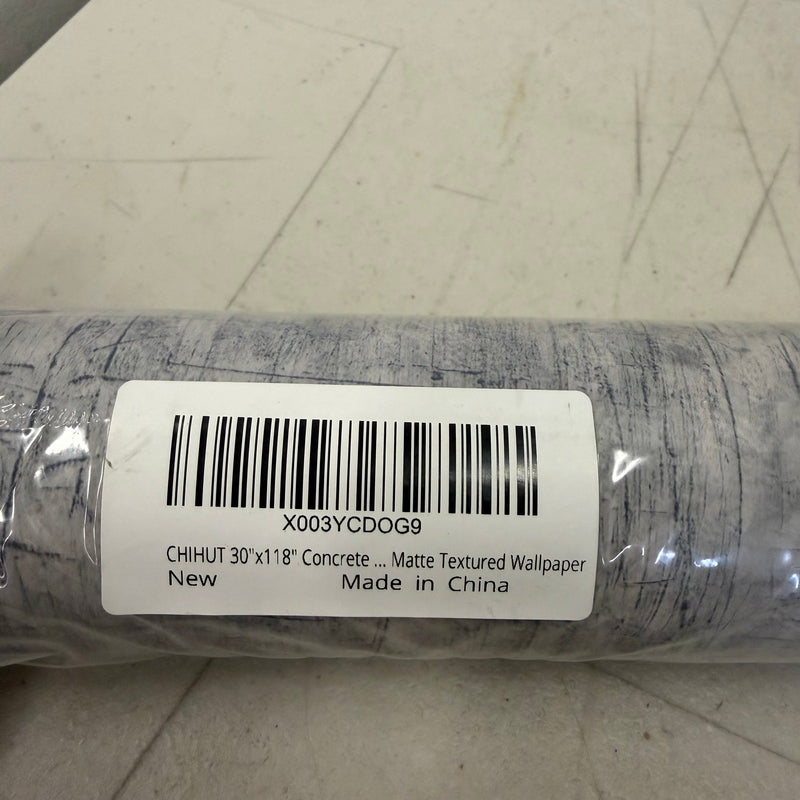 CHIHUT Gray Concrete Contact Paper, Matte Peel and Stick Wallpaper, 30"x118"