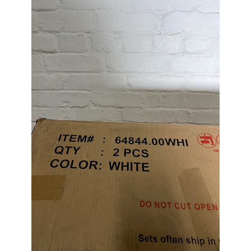Set of 2 Wooden Adirondack Chairs, Lounger with Arm Rests. White, SEE DETAILS