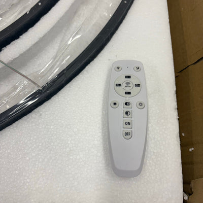 Sheinhot LED 3-Ring Chandelier Round for Living Room Bedroom 3000K-6500K - Black