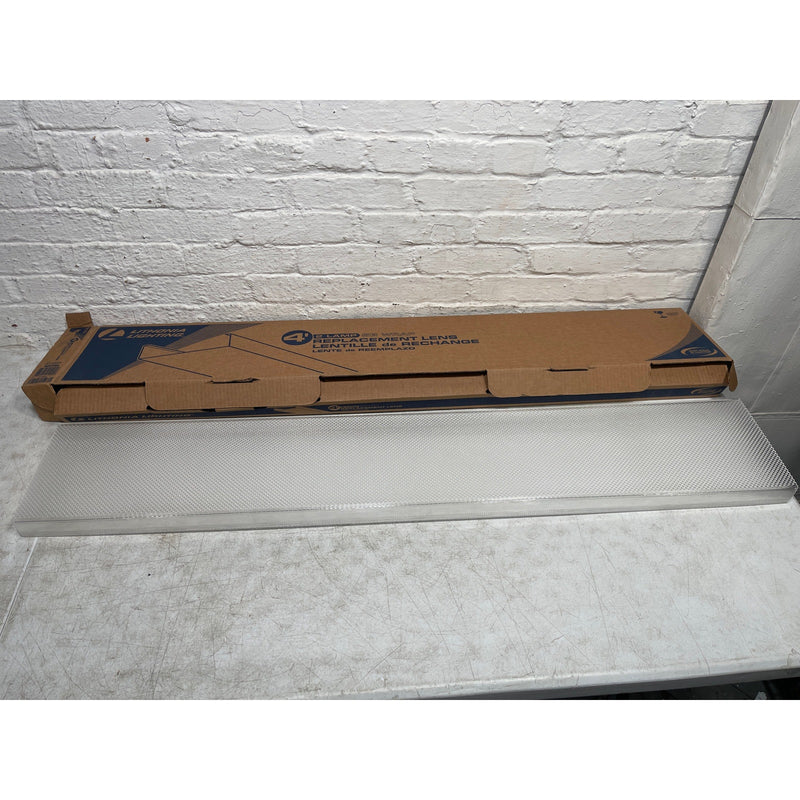 Lithonia Lighting 48in Acrylic Light Fixture Cover, Wraparound Lens