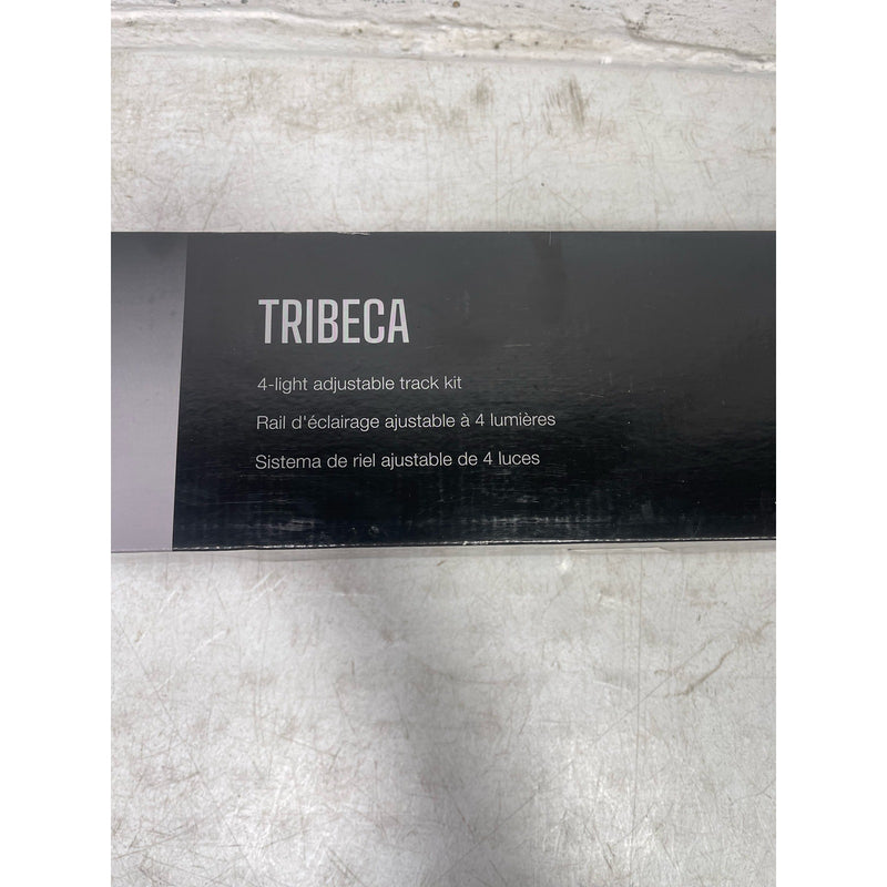 56" Track Lighting Kit Globe Electric Tribeca 4-Light, Matte White 59740