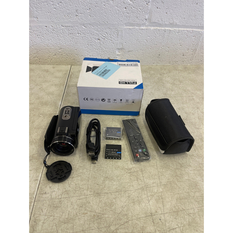 ACTITOP Video Camera FHD 1080P 30FPS 36MP 16X with Case & Remote - Black