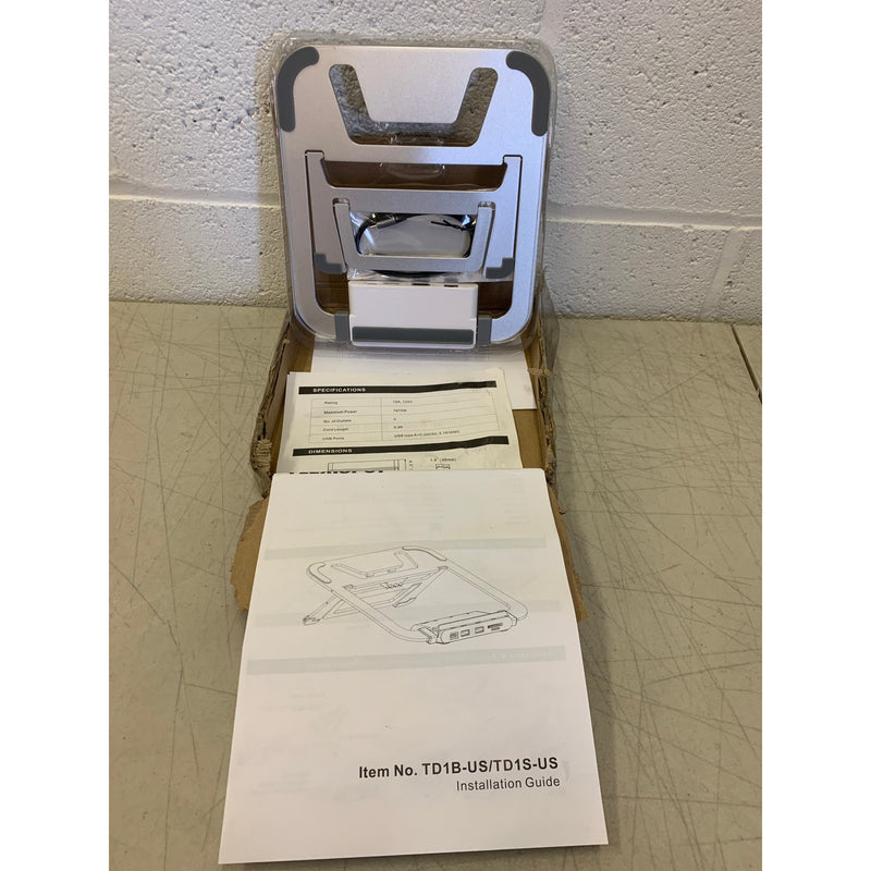 FLEXISPOT Portable Laptop Stand Docking Station w HDMI, USB and SD Ports TD1S-US