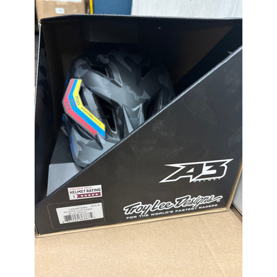 Troy Lee Designs A3 MIPS Helmet Medium/Large Uno Camo Blue 5 Star Helmet Rating