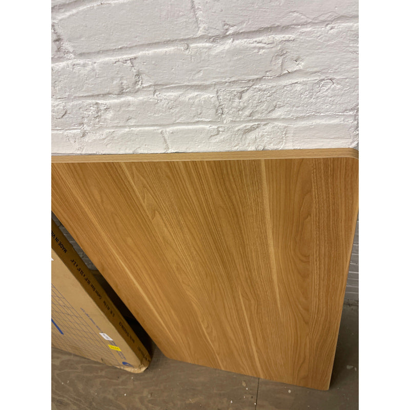 FLEXISPOT 48" x 30" x 1" LIGHT BROWN WOOD Round Corners Desk Top ONLY No Frame