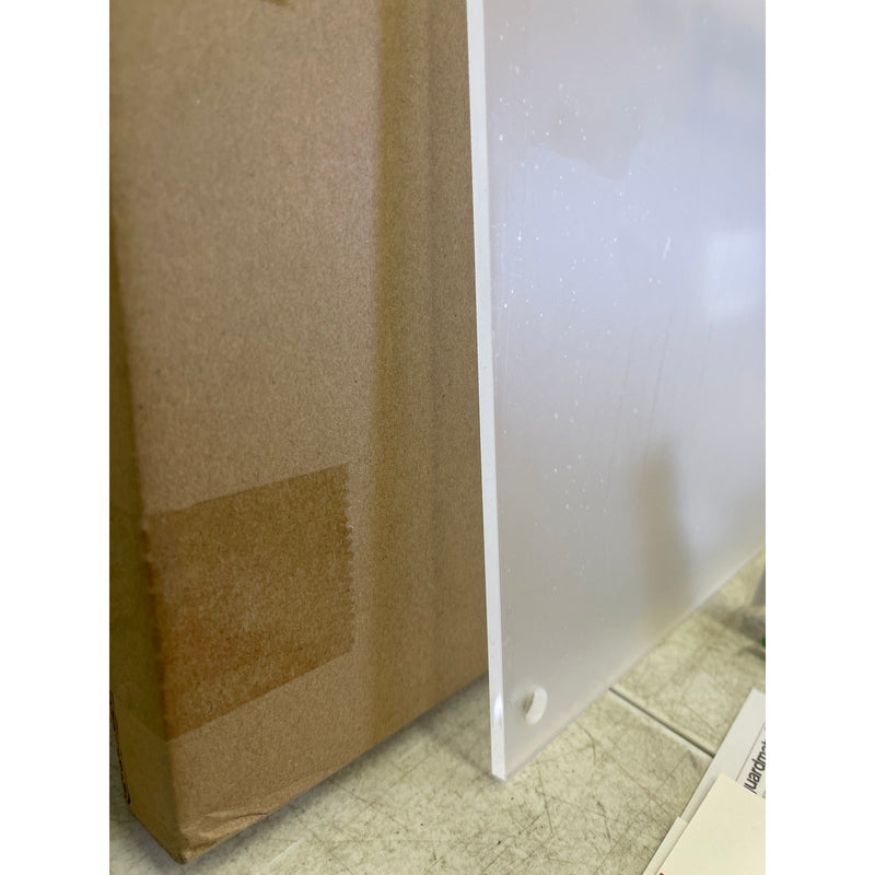 Guardmate Blank Acrylic Dry-Erase Board 18" x 14" Clear, Wall-Mount with Markers