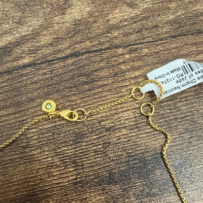 Julie Vos Rainbow Delicate Charm Necklace 24K Gold Plated - Shades of Jade