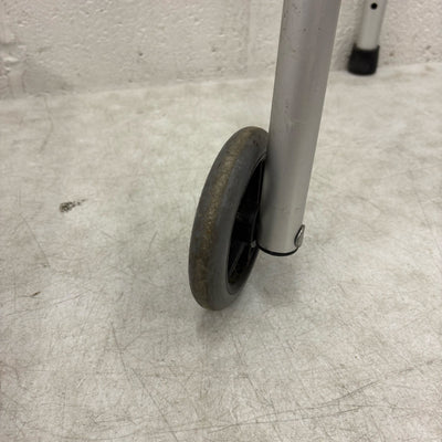 Drive Medical Trigger Release Folding Walker, Brushed Steel, 2 Wheels, 10226-1