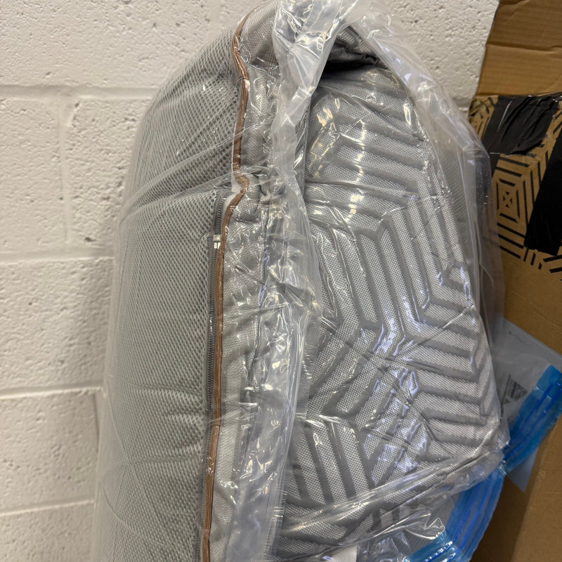 BedStory Firm Mattress Topper (Full) 3in Memory Foam; Removable Cover - Gray