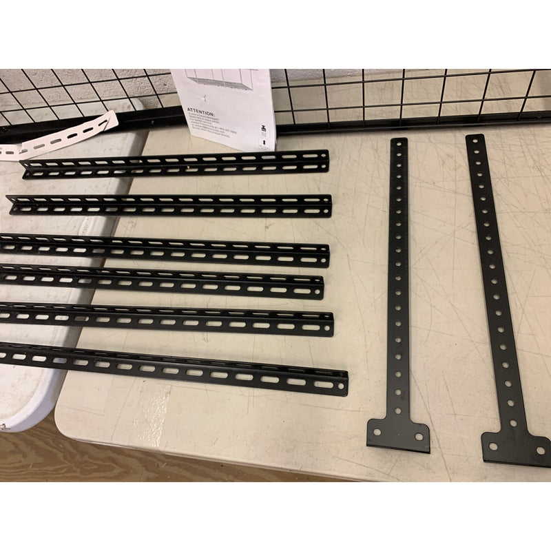 FLEXIMOUNTS 3ft x 8ft Overhead Garage Storage Rack, Adjustable, BLACK GR38B-E