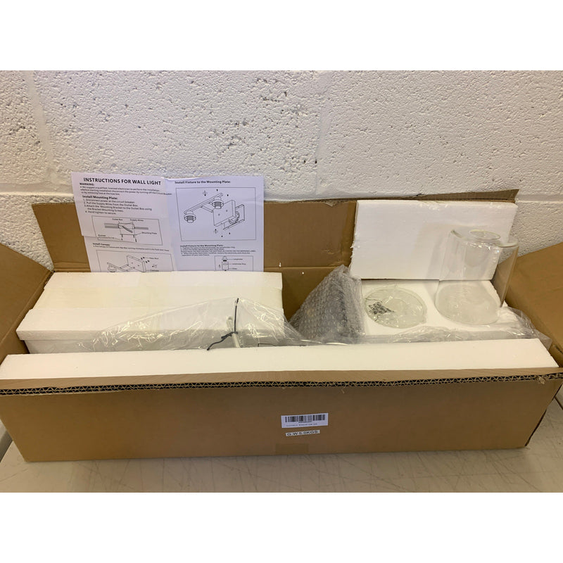 Vanity Light Fixtures 5-Light Industrial Bathroom Vanity Lights with Clear Glass