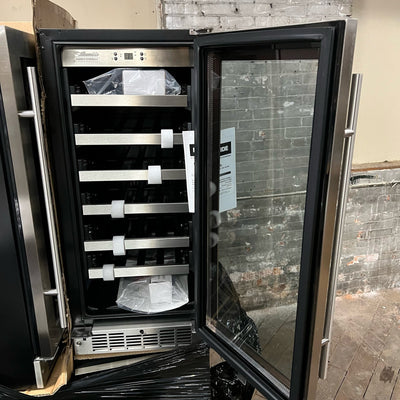 Danby 28 Bottle Upright Wine Cooler, 3.1 cuft, Built-In 15-In, SEE DETAILS