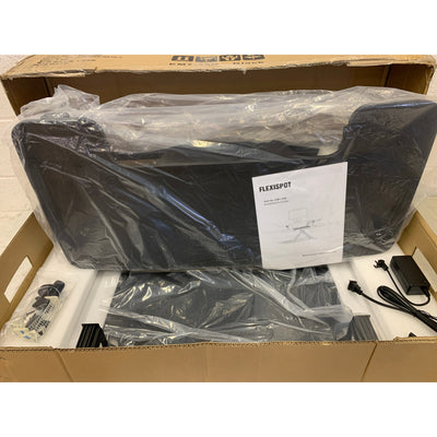 FLEXISPOT Motorized Standing Desk Converter 32" Desk Riser BLACK, DING / DENT