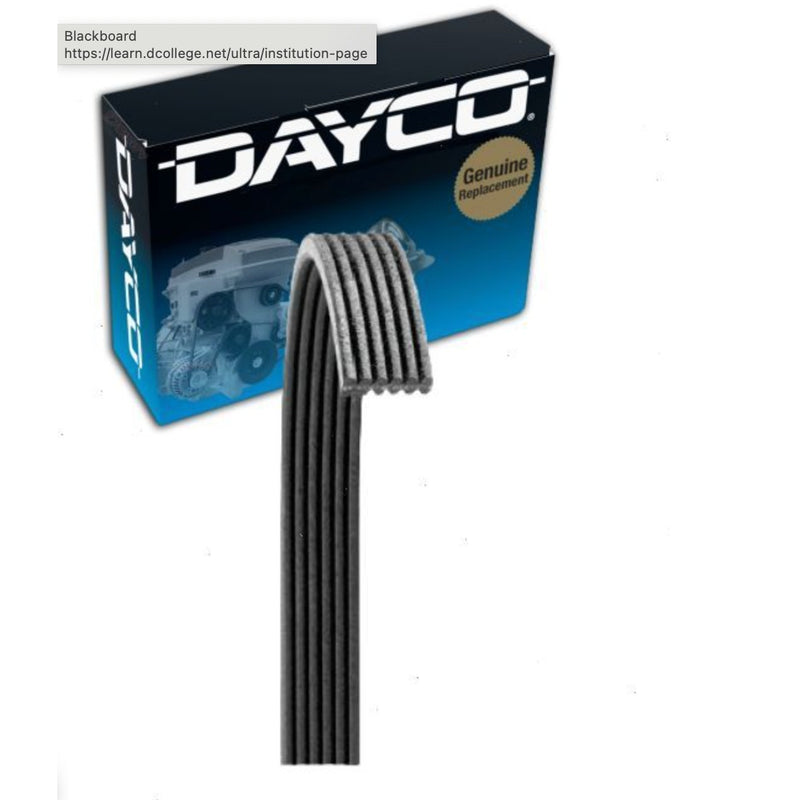 Dayco Serpentine Belt, Double Sided K-Section, 6060730 Volvo S70 00-04 S80 03-04