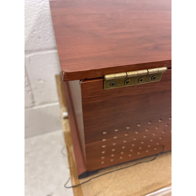 Victrola Lawrence 4-in-1 Bluetooth Record Player, Radio, Turntable, Wood Finish