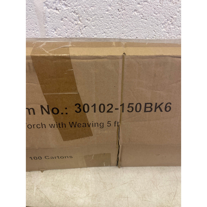 Patio Essentials 5 Ft Bamboo Torch, 5-Pack Dark Brown Bamboo Tiki Torches